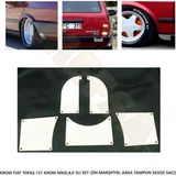 Moontime Alaçatı Krom Fiat Tofaş 131 Krom Nikelajı 5li Set (Ön Marşpiyel Arka Tampon Eksoz Sacı)