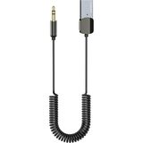 Moontime Alaçatı M64 Tak Çalıştır Bluetooth 5.0 Bağlantılı USB To 3.5mm Ses Aktarıcı Esnek Aux Kablo