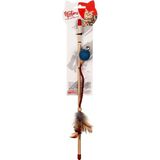 Moontime Alaçatı Natura PTC-036 Deri Uçlu Top Kedi Olta Oyuncağı 40 cm