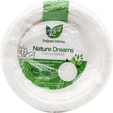 Moontime Alaçatı Nature Ekolojik Karton Kağıt Parti Tek Kullanımlık Tabak - 18 Cm. - 50 Adetlik 1 Paket