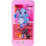 Moontime Alaçatı Oyuncak Fil Desenli Pilli Cep Telefonu Pembe TLF6003