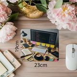 Moontime Alaçatı Post-It ve Kod Parçacıklı Geliştirici Mouse Pad - 19X23 cm 2 mm Dikdörtgen Ithal Baskılı Mouse Pad