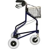 Moontime Alaçatı Rollatör 3 Tekerlekli Walker Yürüteç Üç Tekerli Sepetli Yaşlı Yürüteci Frenli Çantali Yürüteç