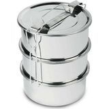 Moontime Alaçatı Sefer Tası 3 Lü Paslanmaz Çelik 2-3 Kişilik 15X6 cm
