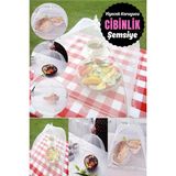 Moontime Alaçatı Sivrisinek Dantel Anti Mutfak Aletleri Masa Katlanabilir Sinek Gıda Yemek Mutfak Kapağı Cibinlik
