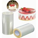Moontime Alaçatı Yüksek Boy Şeffaf Pasta Yan Dekor Film Jelatin-Krema Tutucu (11CM-25MT)