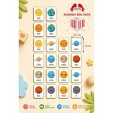 Moontime Alaçatı Zeka Kartları Ahşap Eğitici Hafıza Eşleştirme Oyunu Sevimli Gezegenler Oyuncak ( 5,5 x 7,5 Cm)
