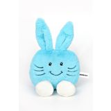 Moontoys Çocuk Sevimli Emoji Peluş Tavşan Yastık Uyku Arkadaşı Mavi 35 cm