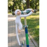 Moontoys Elleri Yapışan Oyun Ve Uyku Arkadaşı Peluş Maymun Beyaz