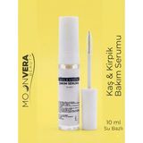 Moonvera Beauty Kaş & Kirpik Bakım Serumu 10 ml - Hint Yağı, Argan Yağı ve E Vitamini Içeren Dökülme Karşıtı Besleyici Bakım