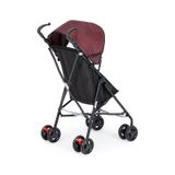 Moony Baby Mb108 Stork Kareli Bordo Baston Bebek Arabası Puset bordo-siyah