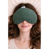 moonzy - minimalist & cozy Kalp Şekilli Müslin Göz Dinlendirme Yastığı Karabuğday Dolgulu Yıkanabilir Kılıflı