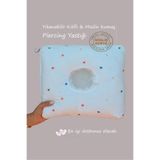 moonzy - minimalist & cozy Piercing Yastığı – Yıkanabilir Kılıflı Kalpli Müslin – Kulak Delme Sonrası Özel Uyku Yastığı