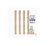 Moory 4'lü Set SARI Duyusal Diş Kaşıyıcı-Oral Motor Terapi-Oral Keşif-Dişlik-Çiğneme/Beslenme Tüpü