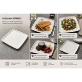 Moove 28CM Kare Tabak 6lı Bonna MOV28KR - Krem