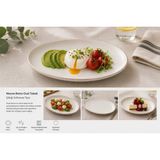 Moove Retro 31 cm Oval Tabak - Krem