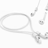 Mooyavia AirPods için Ultra Güçlü Manyetik Kayıp Kaybı Kayıp, Airpods ile Uyumlu Renkli Yumuşak Silikon Spor Kordon 1. 2. 3. Nesil Pro 3 2 1, Boyun Halatı Kablosu - Beyaz
