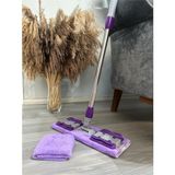 Mop Yer Fayans Duvar Yüzey Temizlik Mikrofiber Mandallı Mop, Teleskopik Saplı Istediğin Bezi Tak Kullan Hediye Yedek Bez ' Li