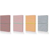 Mopak 14X20 Çizgi Desen Suni Deri Defter Kareli 0017
