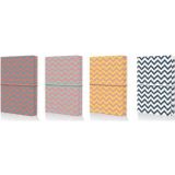 Mopak 14X20 Zigzag Suni Deri Defter Düz 0021