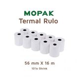 Mopak 56 mm 16 mt 10'lu Termal Yazar Kasa Pos Rulosu