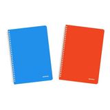 Mopak 60 Yp. Neon Serisi Pp Kapak Spiralli Defter - Kareli - 2 Adet