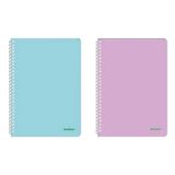 Mopak A4 Pastel Serisi PP Kapak Kareli 72 Yaprak 2'li Spiralli Defter