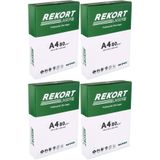 Mopak Rekort A4 80 g/m² Fotokopi Kağıdı, 2000 Adet (4 Paket x 500)