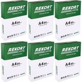 Mopak Rekort A4 80GR/M2 Fotokopi Kağıdı 3000 Adet (6PK*500) - beyaz
