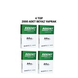 Mopak Rekort A4 Fotokopi Kağıdı 4 Top 2000 Adet Beyaz Yaprak