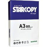 Mopak Starcopy 80 gr 5 Paket 500'lü 1 Koli A3 Fotokopi Kağıdı