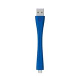 Mophie Memory-Flex Micro USB Kısa Şarj Kablosu 10cm - Mavi