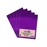 Mor 35x50 Metalik Aynalı Fon Kartonu 5 Adet 1 Paket Artlantis Aynalı Metalik Fon Kartonu