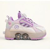 Mor 4 Tekerlekli -Teker Işıklı -Içe Kapanmalı Tekerlekli Paten Spor Ayakkabı - Tekerlekli Sneakers Seferi