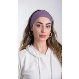 Mor Bandana Saç Bandı Viskon Düz 3012_22