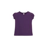 Mor Basic Kız Bebek Çıtçıtlı Sıfır Yaka Karpuz Kol Tişört