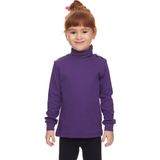 Mor Basic Kız Çocuk Çıtçıtlı Tam Balıkçı Yaka Şardonlu Kışlık Uzun Kollu Tişört - 1 Yaş