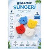 Mor Bebe 4'lü Ultra Bebek Yıkama Süngeri Renkli Extra Emici Özellikli Yumuşak Sünger