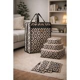 Mor Bebe 7 Li Set Premium Ayakkabı Hurcu 6 Bölmeli Ayakkabı Organizer I Bohem 6’lı Valiz Düzenleyici Set