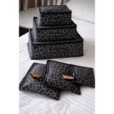 Mor Bebe Premium Leoparlı 6’lı Valiz Düzenleyici Set I Seyahat Organizer Çantası I Bavul Içi Düzenleyici