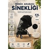 Mor Bebe Siyah Bebek Arabası Sinekliği Tüm Bebek Arabalarına Uyumludur (Hem Ana Kucağı Hemde Bebek Arabası )