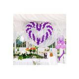 Mor-Beyaz Balon Seti 50 Adet + 5 mt Balon Zinciri