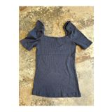 mor butik MOR BUTİK KADIN İNDİGO PRENSES KOL BLUZ