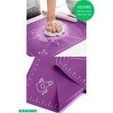 Mor Büyük Boy Silikon Hamur Açma Matı Silikon Ölçülü Çok Amaçlı Hamur Matı / Örtüsü 40X50 cm
