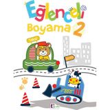Mor Elma Eğlenceli Boyama Kitabı 2 Zarife Üspolat 32 Sayfa Çocuklar için Türkçe