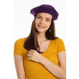 Mor Fabric Mor Fransız Ressam Keçe Bere
