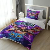 Mor Huntrix Ekibi Yatak Örtüsü M37 - 001-Renkli - 160 x 220 cm