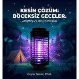 Mor Işık ile Elektrikli Sinek Öldürücü Cihaz 4 Watt Etkili Menzil 40 m² Kokusuz Tasarım