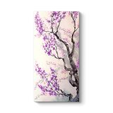 Mor Japon Ağacı Tablosu 30 x 60