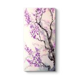 Mor Japon Ağacı Tablosu 70 x 140